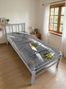 Ver imagem 3 de Cama Tubolar Solteiro em Aço Reforçada Alojamento, Pousadas.:Cinza