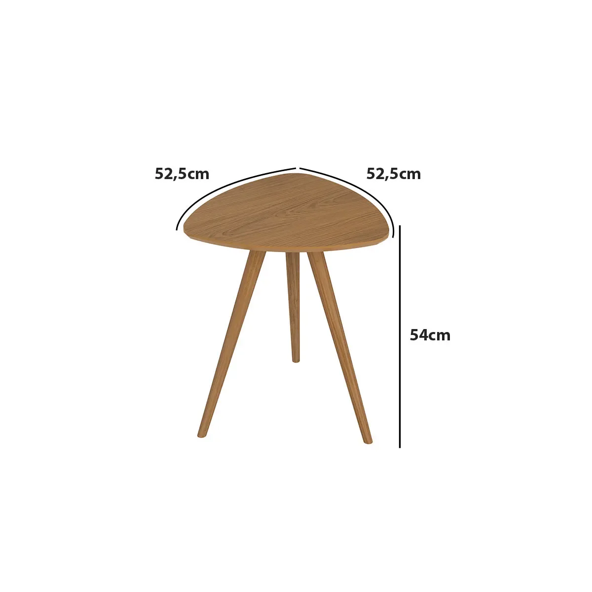 Ver imagem 3 de Mesa Lateral L52,5 X A54cm Mdf