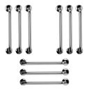 Ver imagem 1 de Barra de Apoio 60cm Aço Inox Kit 9 Unidades Banheiro Box Suporte Idoso Deficiente Cadeirante Seguran