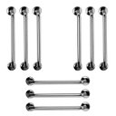 Ver imagem 1 de Barra de Apoio 60cm Aço Inox Kit 9 Unidades Banheiro Box Suporte Idoso Deficiente Cadeirante Seguran