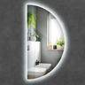 Espelho com Led Decorativo Moderno Meia Lua 100 X 50 Cm - 4
