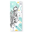 Ver imagem 2 de Adesivo de Porta - Floral Abstrato 1