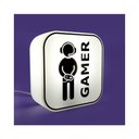 Ver imagem 4 de Luminária Box Quadro decorativo Branco Gamer com fio
