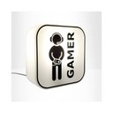 Ver imagem 5 de Luminária Box Quadro decorativo Branco Gamer com fio
