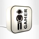 Ver imagem 7 de Luminária Box Quadro decorativo Branco Gamer com fio