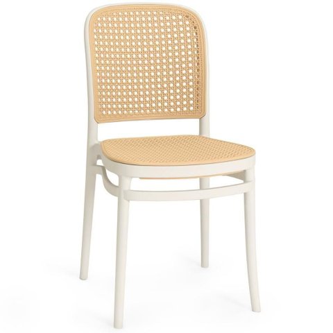 Kit 16 Cadeiras de Jantar Roma para Sala e Cozinha - Branco