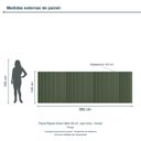Ver imagem 3 de Painel Ripado Smart 360x120 cm (sem Furo) Incolar Musgo