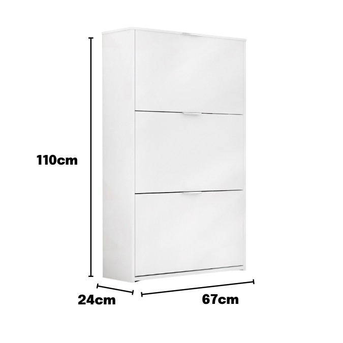 Sapateira Safira 3 Portas - Branco - 4