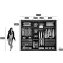 Ver imagem 2 de Guarda-Roupa Casal com Espelho 3 Portas 6 Gavetas Natus