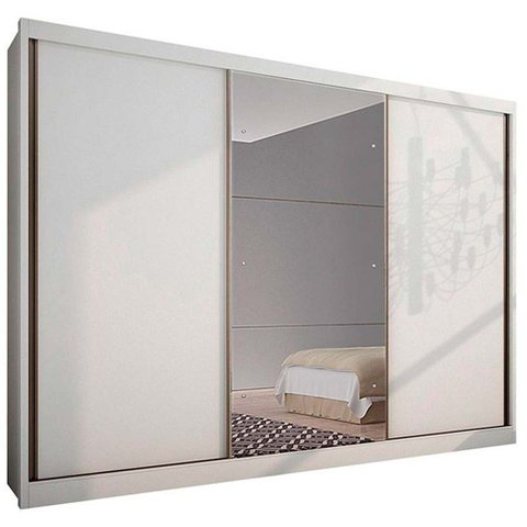 Guarda-Roupa Casal com Espelho 3 Portas 6 Gavetas Natus