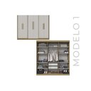 Ver imagem 5 de Guarda Roupa Casal 6 Portas (2 C/ Espelho) e 2 Gavetas Ph 1804 Carvalho/off White - Herval
