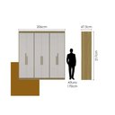 Ver imagem 4 de Guarda Roupa Casal 6 Portas (2 C/ Espelho) e 2 Gavetas Ph 1804 Carvalho/off White - Herval