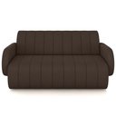Ver imagem 3 de Sofá 3 Lugares Sala Living Orgânico 188cm Fávara K01 Veludo Marrom - Lyam Decor