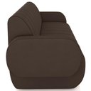 Ver imagem 5 de Sofá 3 Lugares Sala Living Orgânico 188cm Fávara K01 Veludo Marrom - Lyam Decor