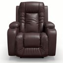 Ver imagem 2 de Poltrona do Papai Reclinável Elétrica Fixa com Massagem e Aquecimento em Corino Marrom Premium