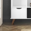 Ver imagem 3 de Nicho Organizador Retro Branco com 9 Gavetas Preto/Colorida 108 x 92,5cm - FdECOR
