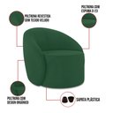 Ver imagem 3 de Poltrona Decorativa Orgânica Kit 2 Lua Veludo D03 - D’Rossi