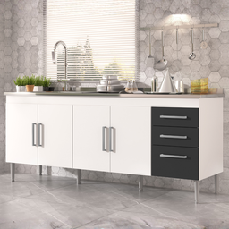 Balcão de Pia Gêmeos 195cm - 1