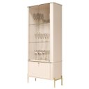 Ver imagem 2 de Cristaleira Lume Nobre 2 Portas Off White Dourado
