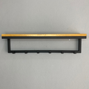 Ver imagem 3 de Prateleira Arara Cabideiro de Parede 6 Ganchos Estilo Industrial