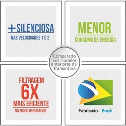 Coifa de Parede com Vidro New Vetro 60 Tramontina 127V - 6