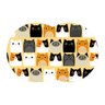 Tapete Pet Gatos Amarelo 54x39cm - 1