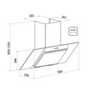 Ver imagem 2 de Coifa de Parede com Vidro New Vetro Wall Flat W90 Tramontina 127V