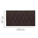 Ver imagem 2 de Painel Estofada Istambul Botão Capitonê 140cm Casal para Cama Box Quarto Suede Marrom - Gat Magazine