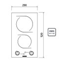 Ver imagem 3 de Cooktop Elétrico Vitrocerâmico Dominó 2Ex30 Tramontina 220V