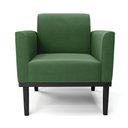 Ver imagem 3 de Kit 2 Poltronas Base de Madeira Fixa Preto Marisa Suede D03 - D’Rossi Verde