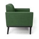 Ver imagem 4 de Kit 2 Poltronas Base de Madeira Fixa Preto Marisa Suede D03 - D’Rossi Verde