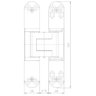 Dobradiça 3D Oculta 160mm Inox Par Até 80/kg Ajustável 3 dimensões de ajuste - 9