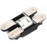 Dobradiça 3D Oculta 160mm Inox Par Até 80/kg Ajustável 3 dimensões de ajuste - 1