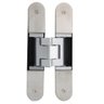 Dobradiça 3D Oculta 160mm Inox Par Até 80/kg Ajustável 3 dimensões de ajuste - 3