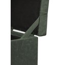 Ver imagem 3 de Puff Baú Estofado em Suede Amassado 1 Lugar Quadrado - Cinza