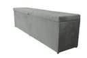 Ver imagem 1 de Recamier Puff Baú Beira de Cama Box 1,40cm - Cinza