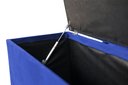 Ver imagem 3 de Recamier Puff Baú Beira de Cama Box 1,40cm - Azul Royal
