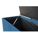 Ver imagem 3 de Recamier Puff Baú Beira de Cama Box 1,40cm - Azul Aço