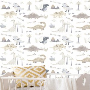 Papel de Parede Dino Tiny Tots