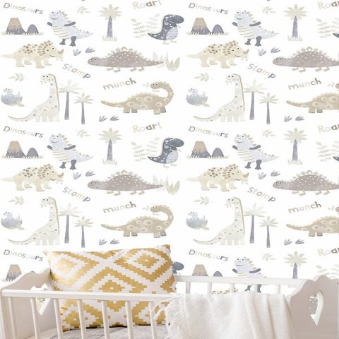 Papel de Parede Dino Tiny Tots