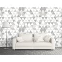 Ver imagem 1 de Papel de Parede Triângulos Branco e Cinza