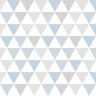 Papel de Parede Triângulos Geométricos Azul - 2