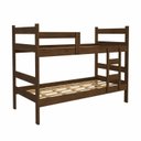 Ver imagem 3 de Beliche Solteiro com Escada e Proteção Antiquedas 100% MDF Prisma Plus Amadeirado Marrom