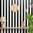 Ver imagem 1 de Papel de Parede Listrado Preto e Branco