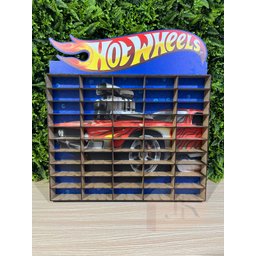 Prateleira Expositor para 50 Carrinhos Hot Wheels Impressão Uv - 2