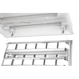 Luminária de embutir T5 para 2 lâmpadas tubulares de 14W - 2