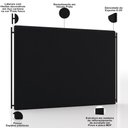 Ver imagem 4 de Cabeceira Cama Box Queen 160cm Estofada Goya P05 Veludo Preto - Lyam Decor