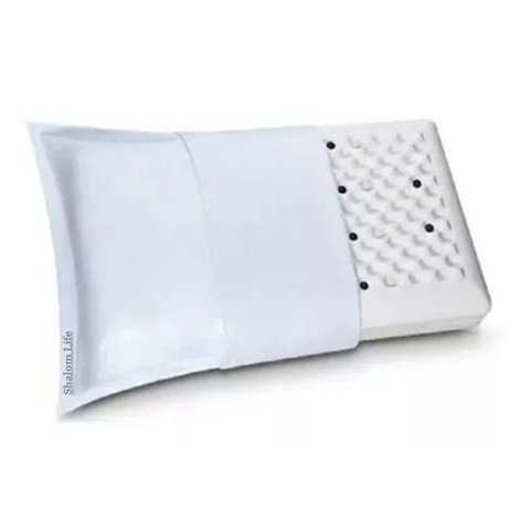 Travesseiro Anti Ronco Terapêutico Postura Dor Cervical Sono Magnético Infravermelho Longo