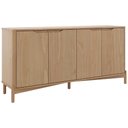 Ver imagem 1 de Buffet Aparador 167cm 4 Portas Madeira Maciça Nira Tauari F07 - Mpozenato