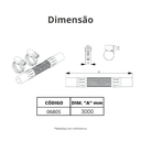 Ver imagem 3 de Flexível Gás para Espigão 3/8'' Comprimento 3 Metros Durín